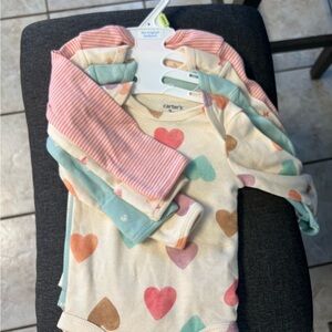 New Carter's Multicolor Baby Bodysuits Set